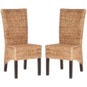Safavieh Kiska 18''H Rattan Side Chair(Set of 2), FOX1021