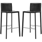 Safavieh Jason 30 Bar Stool , FOX2002 - Black (Set of 2)