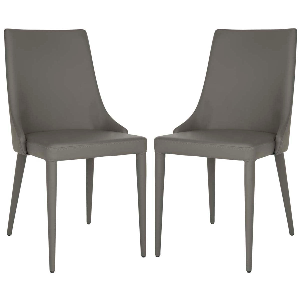 safavieh summerset 19 h side chair, fox2014 - Grey Leather