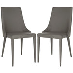 safavieh summerset 19 h side chair, fox2014 - Grey Leather