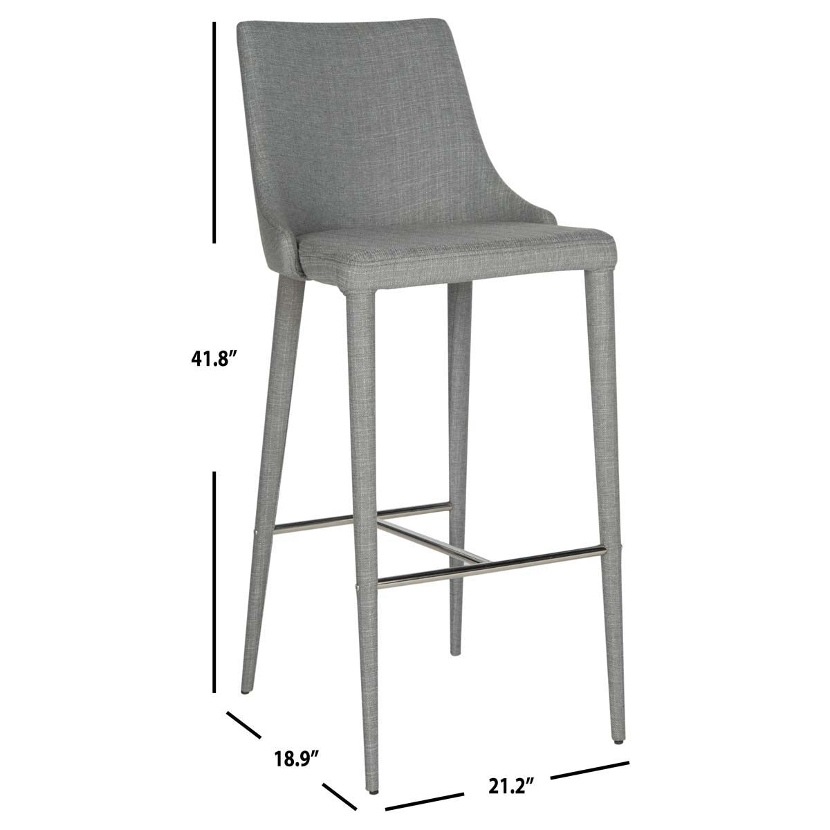 Safavieh Summerset Bar Stool , FOX2016 - Grey Linen