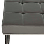Safavieh Micha Ottoman , FOX2022 - Grey/Chrome