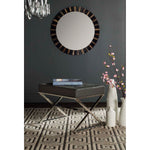 Safavieh Micha Ottoman , FOX2022 - Grey/Chrome