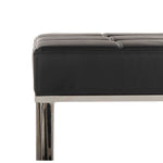 Safavieh Micha Ottoman , FOX2022 - Black/Chrome