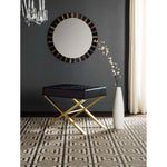 Safavieh Badgley Ottoman , FOX2029 - Black/Gold