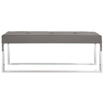 Safavieh Marc Bench , FOX2032 - Grey/Chrome