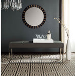 Safavieh Marc Bench , FOX2032 - Grey/Chrome