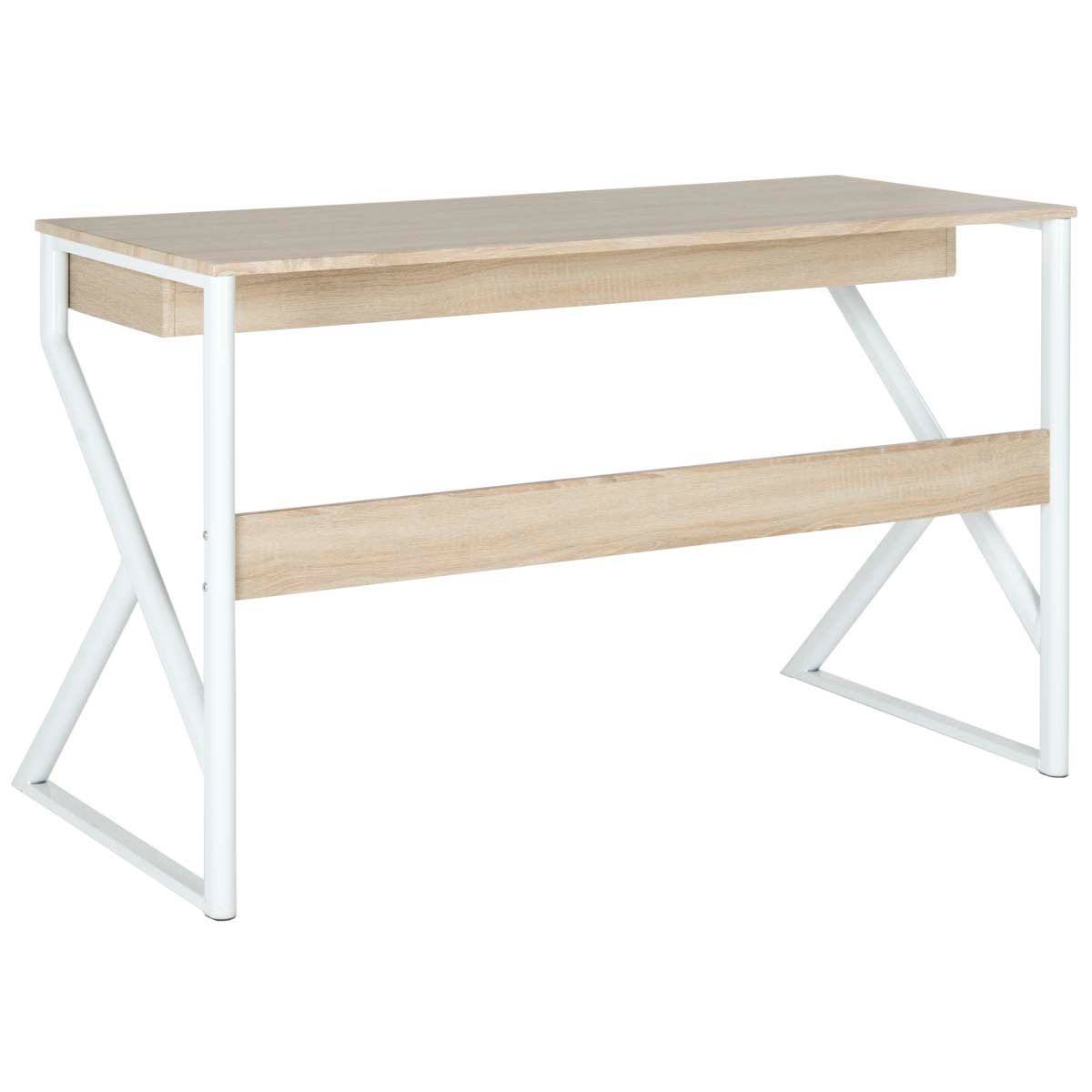 Safavieh Bryant Computer Desk , FOX2202 - Natural/White