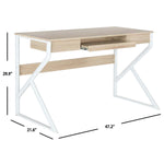 Safavieh Bryant Computer Desk , FOX2202 - Natural/White