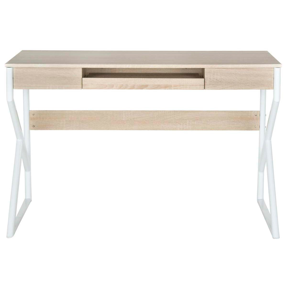 Safavieh Bryant Computer Desk , FOX2202 - Natural/White