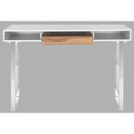 Safavieh Metropolitan Computer Desk , FOX2203 - White/Chrome