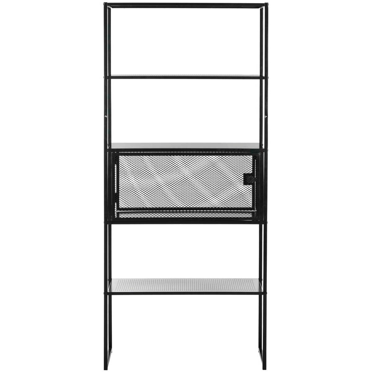 Safavieh Abay 31.5''W Storage Bookshelf , FOX2220 - Black
