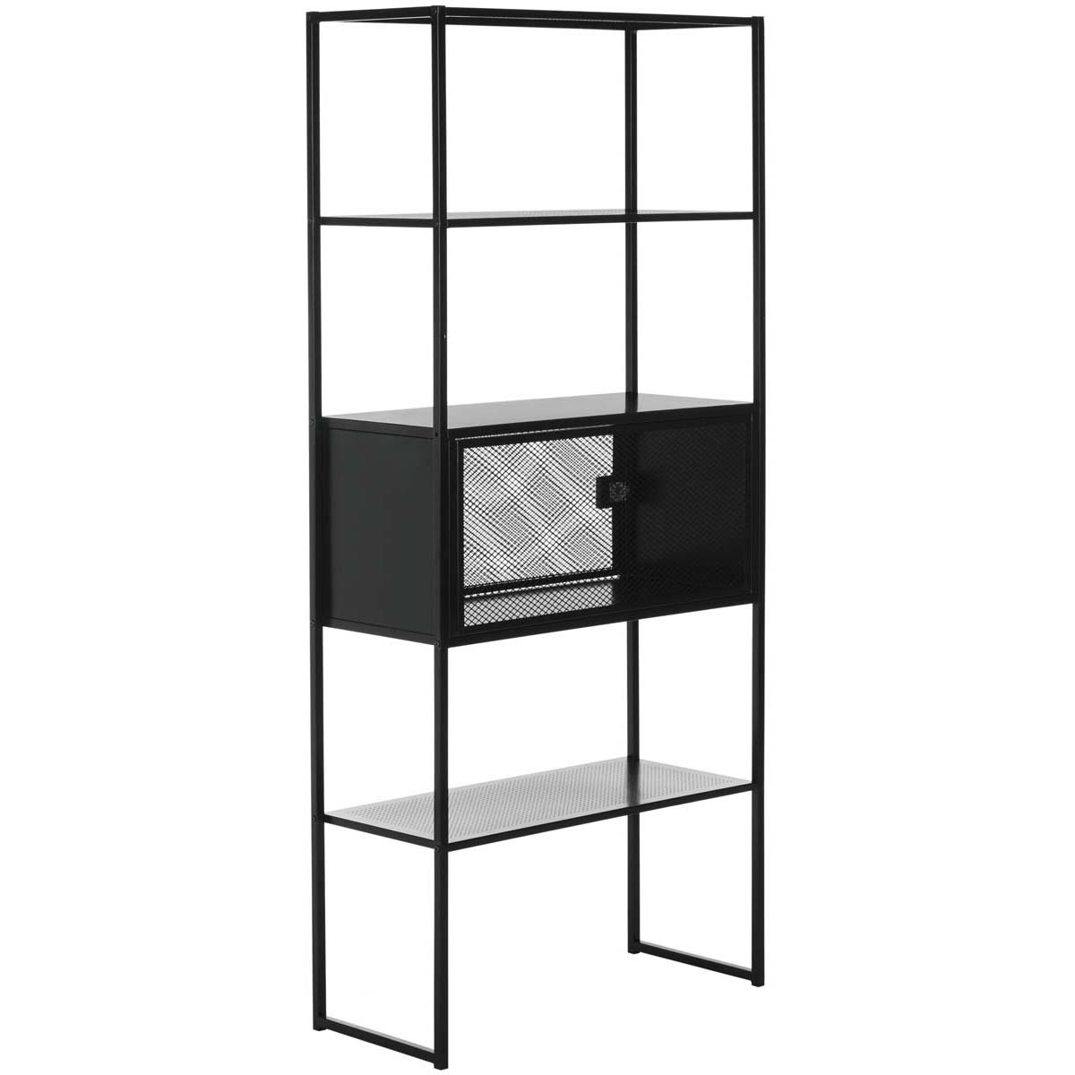 Safavieh Abay 31.5''W Storage Bookshelf , FOX2220 - Black