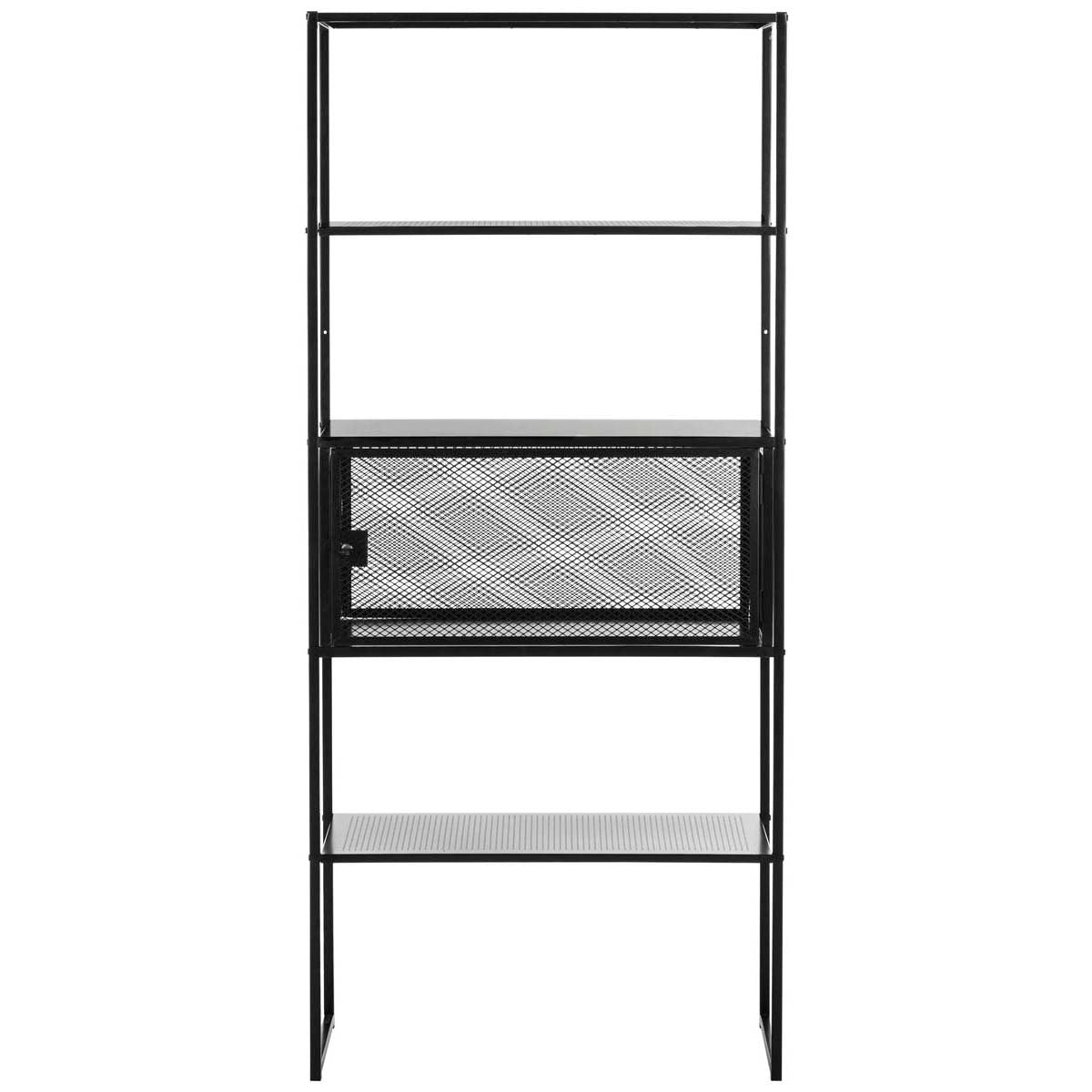 Safavieh Abay 31.5''W Storage Bookshelf , FOX2220 - Black
