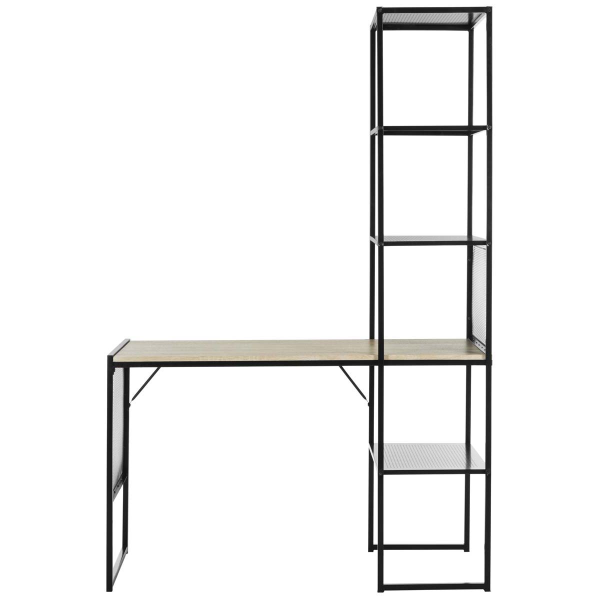 Safavieh Aba 46''W Corner Writing Desk W/ Storage , FOX2221 - Black