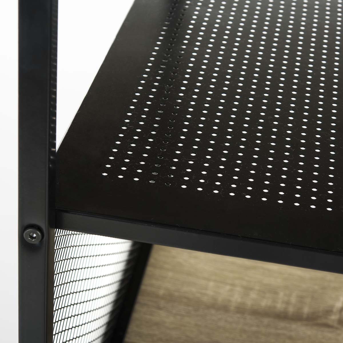 Safavieh Aba 46''W Corner Writing Desk W/ Storage , FOX2221 - Black