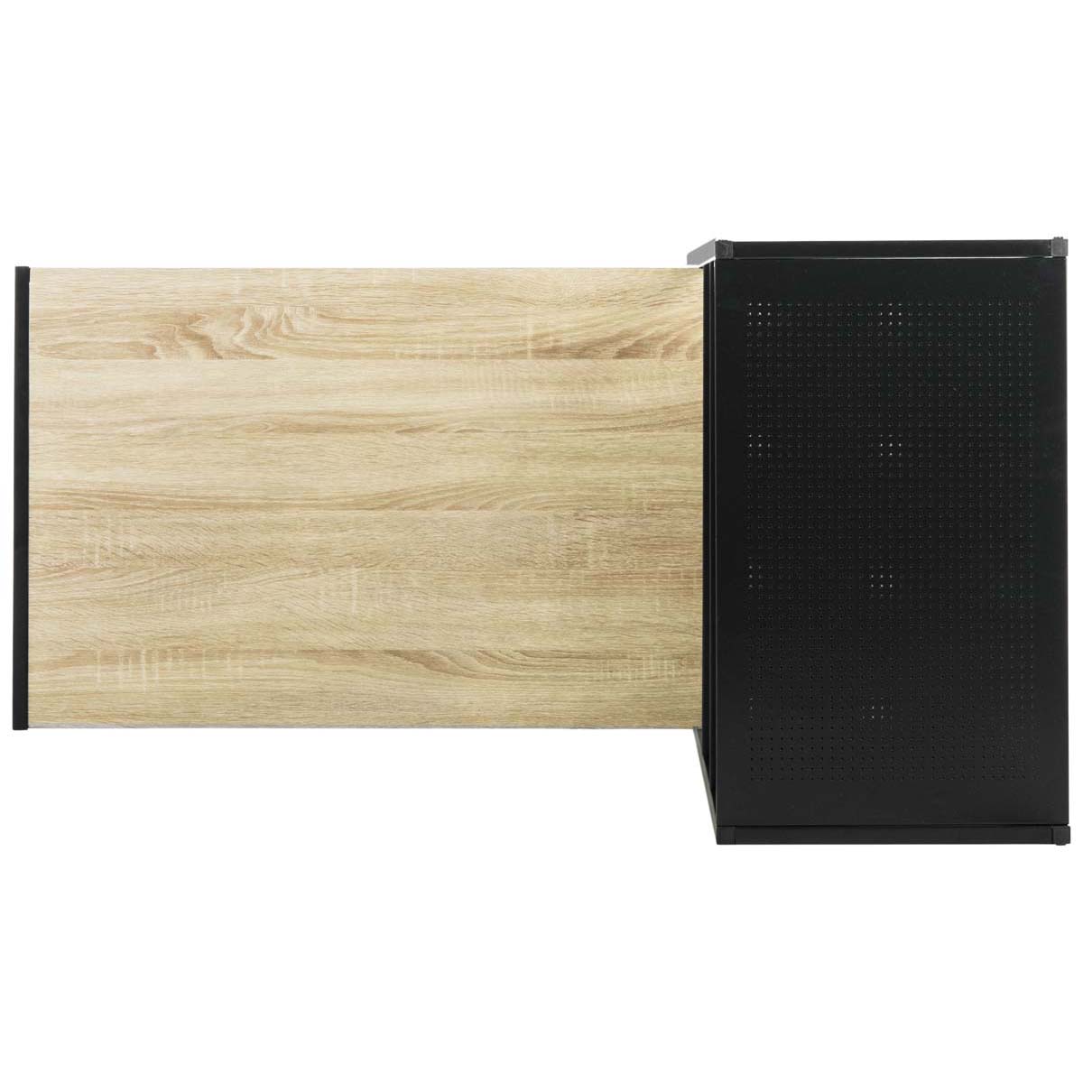 Safavieh Aba 46''W Corner Writing Desk W/ Storage , FOX2221 - Black