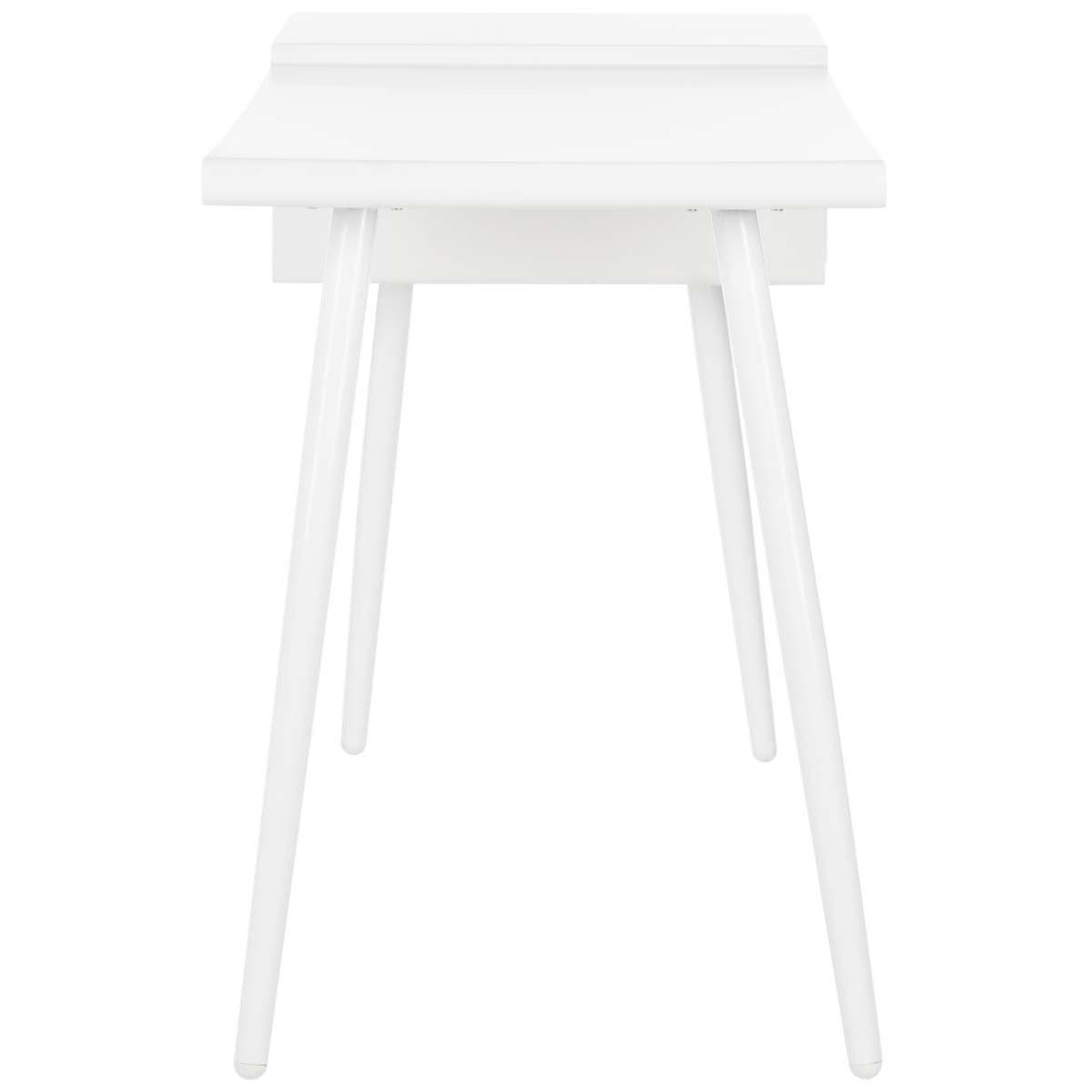 Safavieh Ferli Mid Century Scandinavian Two Drawer Desk , FOX2228 - Matte White