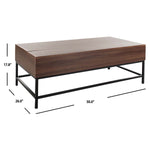 Safavieh Gina Contemporary Lift, FOX2239 - Dark Oak/Black