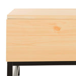 Safavieh Gina Contemporary Lift, FOX2239 - Light Oak/Black