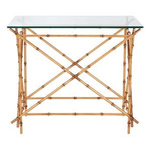 Safavieh Mark Crisscrossed Gold Accent Table , FOX2511