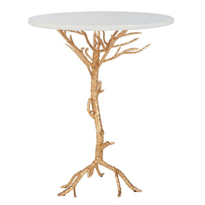 Safavieh Carolyn Rooted Gold Accent Table , FOX2512