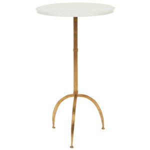 Safavieh Myrna Round Top Gold Leaf Accent Table , FOX2516