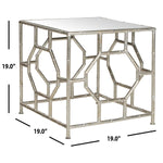 Safavieh Rory Silver Mirror Top Accent Table , FOX2519 - Silver/Mirror