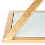 Safavieh Andrea Glass Top Gold Accent Table , FOX2521 - Gold/White Glass