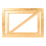 Safavieh Andrea Glass Top Gold Accent Table , FOX2521 - Gold/White Glass