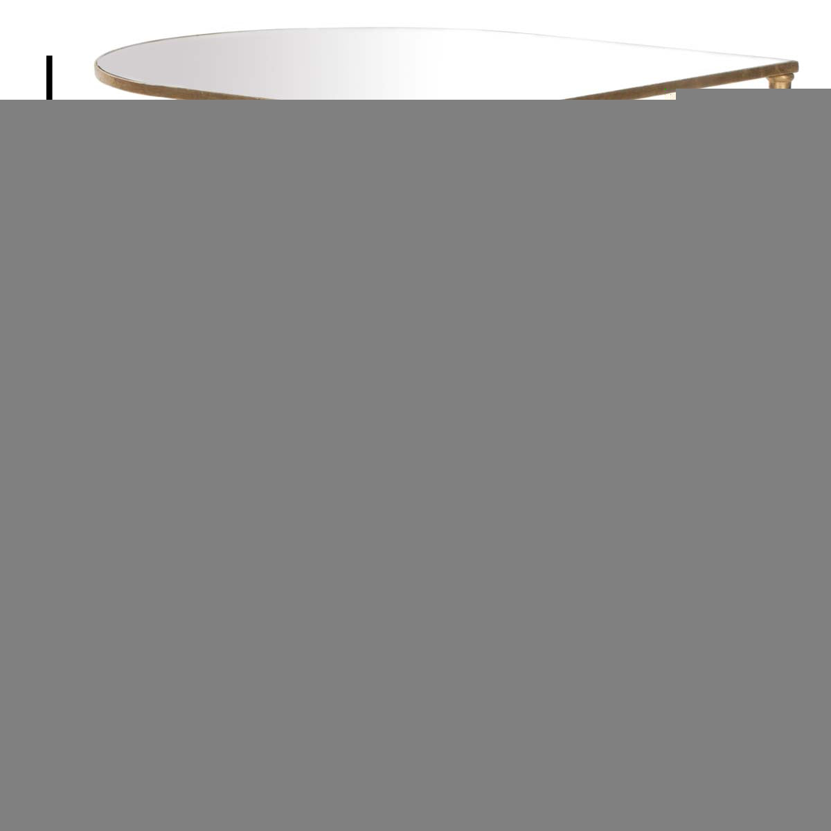 Safavieh Nevin Mirror Top Gold Accent Table , FOX2532 - Gold/Mirror