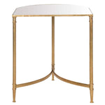 Safavieh Nevin Mirror Top Gold Accent Table , FOX2532 - Gold/Mirror