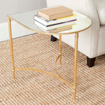 Safavieh Nevin Mirror Top Gold Accent Table , FOX2532 - Gold/Mirror