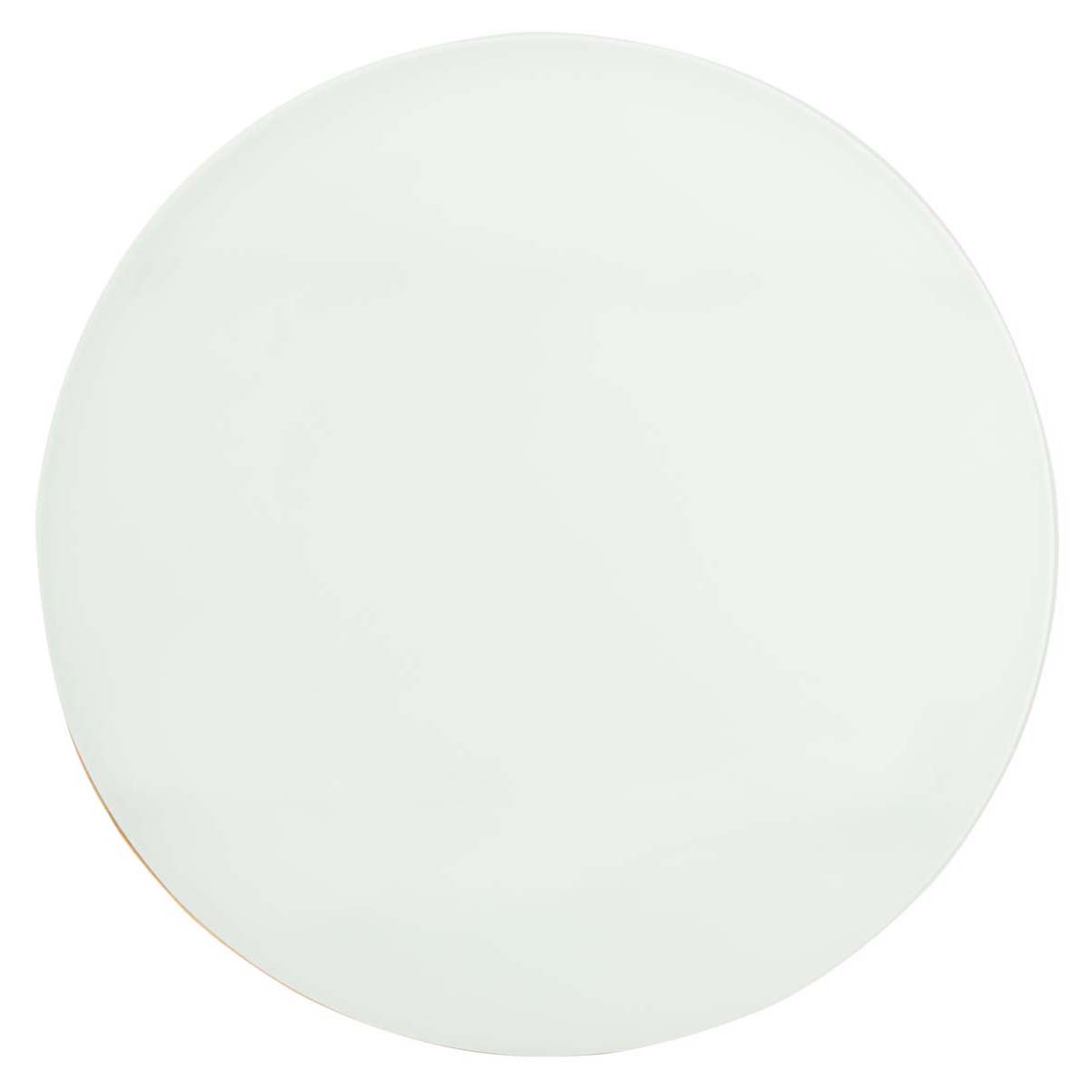 Safavieh Riona Round Top Accent Table , FOX2539 - Gold/White Glass