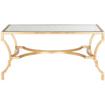 Safavieh Alphonse Coffee Table , FOX2541 - Gold/Glass