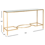 Safavieh Inga Console , FOX2542 - Gold/Glass