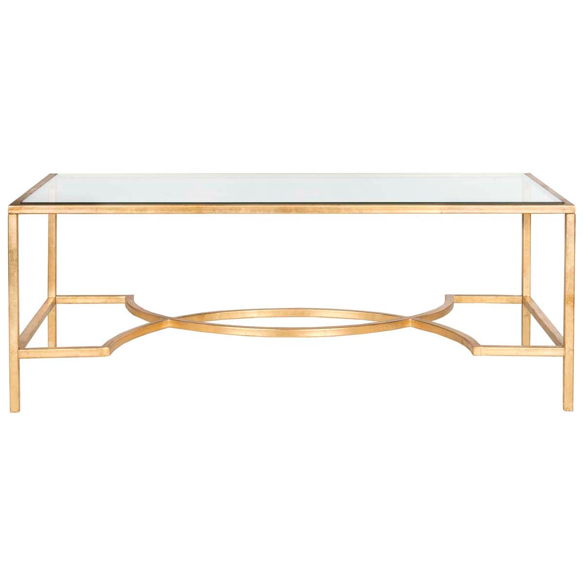 Safavieh Inga Coffee Table , FOX2543 - Gold/Glass