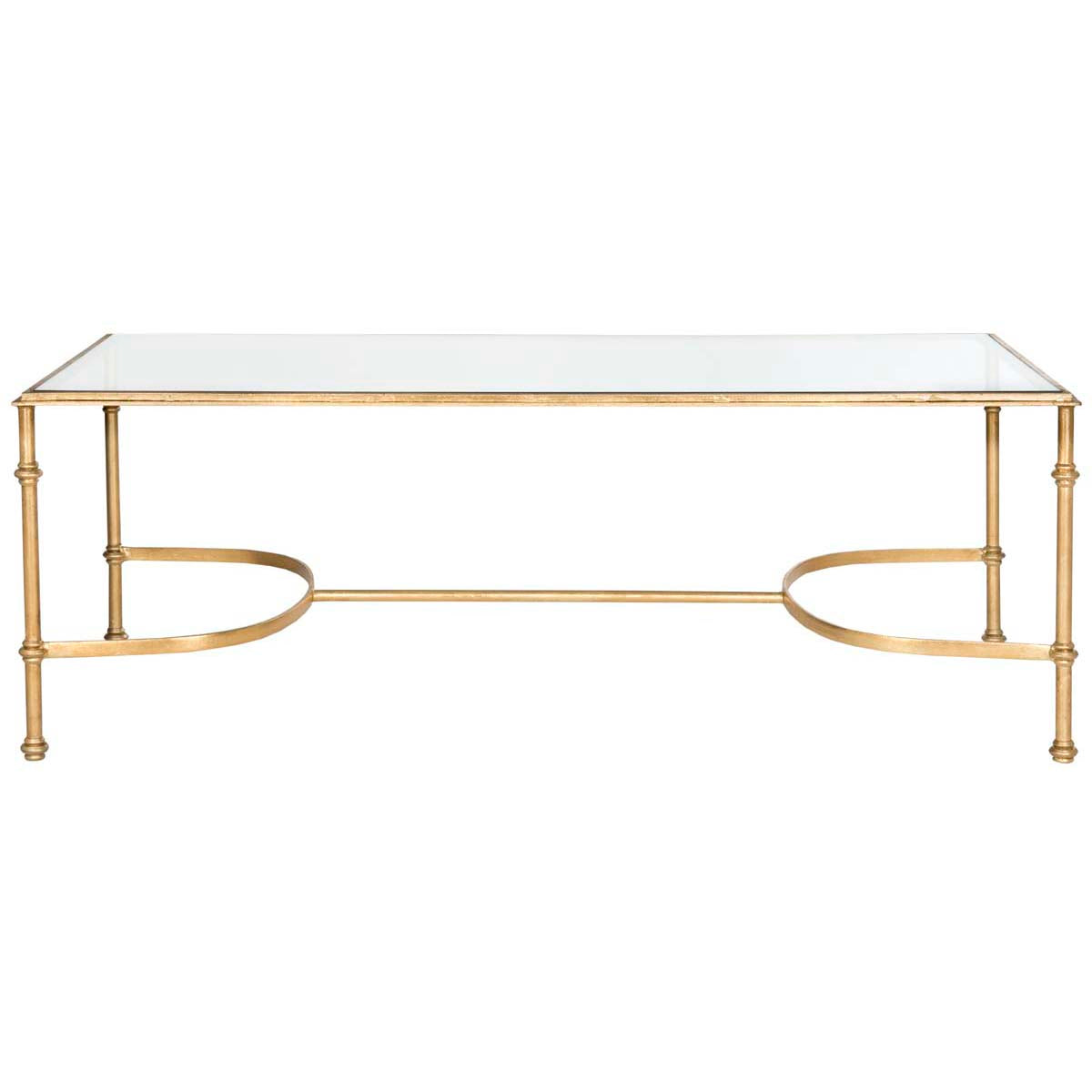 Safavieh Lucille Coffee Table , FOX2549 - Gold/Glass