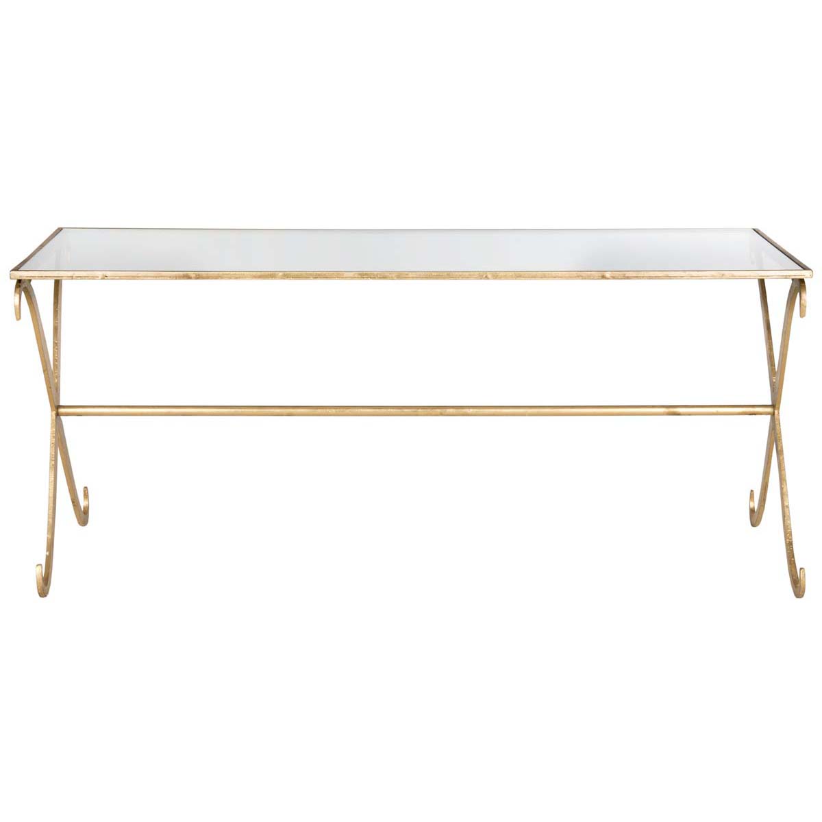 Safavieh Lavar Coffee Table , FOX2551 - Gold/Glass