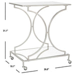 Safavieh Ignatius Bar Cart , FOX2555 - Silver/Mirror