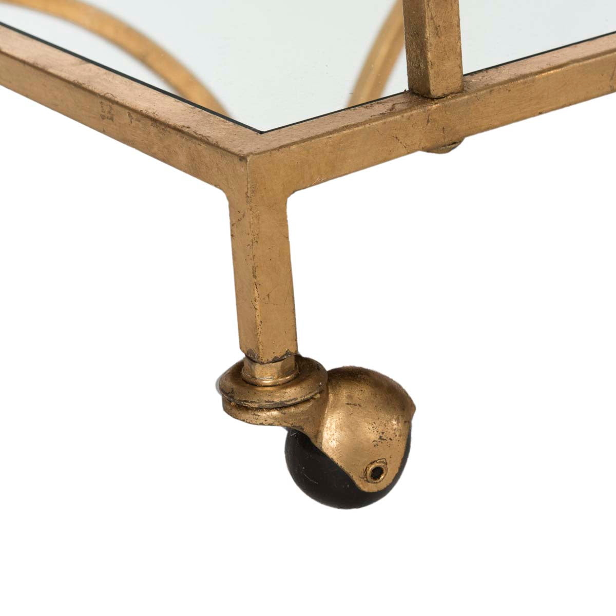 Safavieh Ignatius Bar Cart , FOX2555 - Gold/Mirror