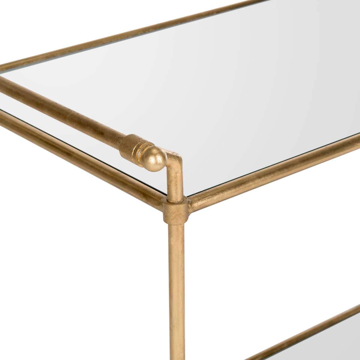 Safavieh Felicity Bar Cart , FOX2558 - Gold/Mirror