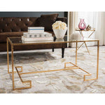 Safavieh Burton Coffee Table , FOX2582 - Gold/Glass