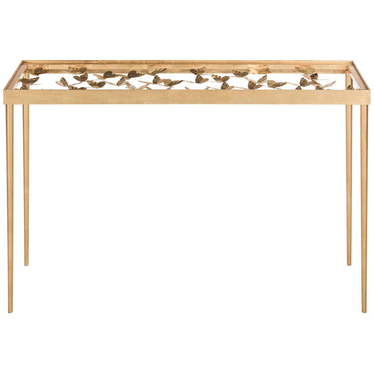Safavieh Rosalia Butterfly Console , FOX2592 - Gold/Glass
