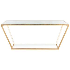 Safavieh Allene Gold Leaf Retro Coffee Table , FOX2601