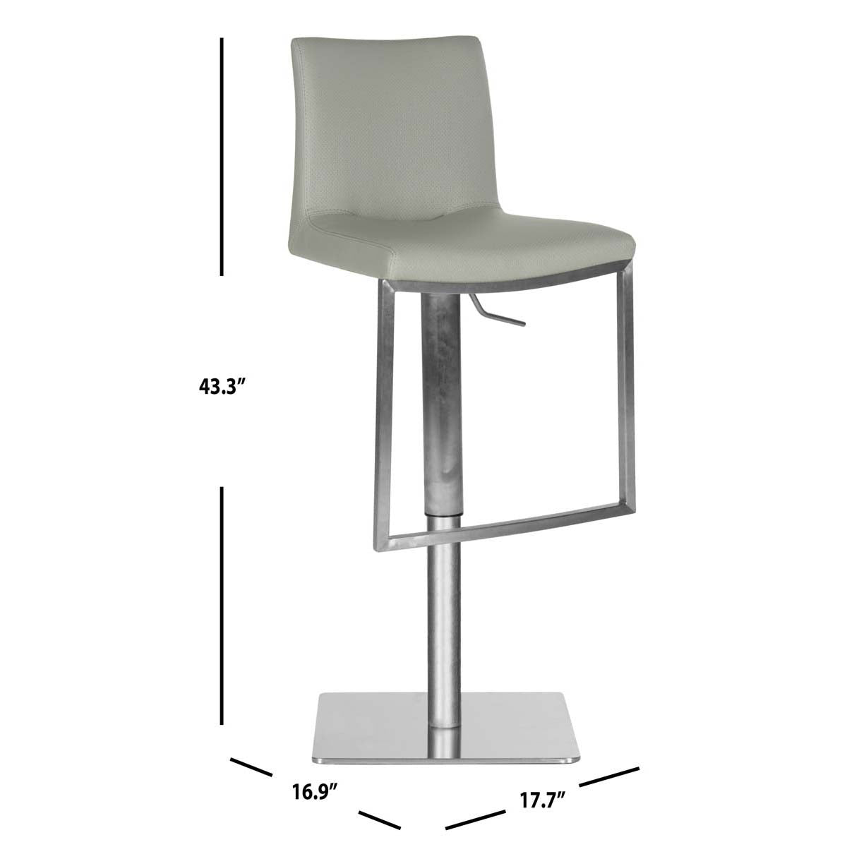 Safavieh Ember Swivel Bar Stool , FOX3009 - Grey