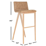 Safavieh Mckay Bar Stool , FOX3016 - Brown/Copper