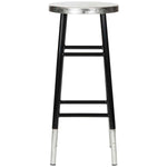 Safavieh Kenzie 30''H Silver Dipped Bar Stool , FOX3212 - Black/Silver