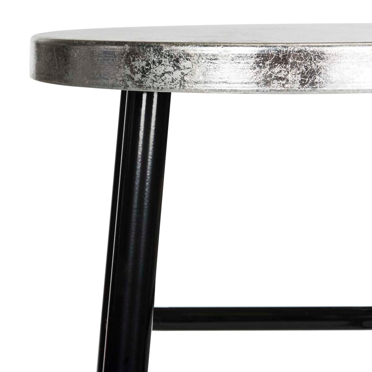 Safavieh Kenzie 30''H Silver Dipped Bar Stool , FOX3212 - Black/Silver