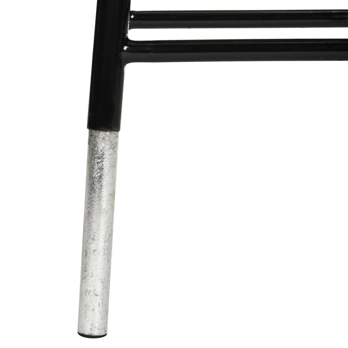 Safavieh Kenzie 30''H Silver Dipped Bar Stool , FOX3212 - Black/Silver